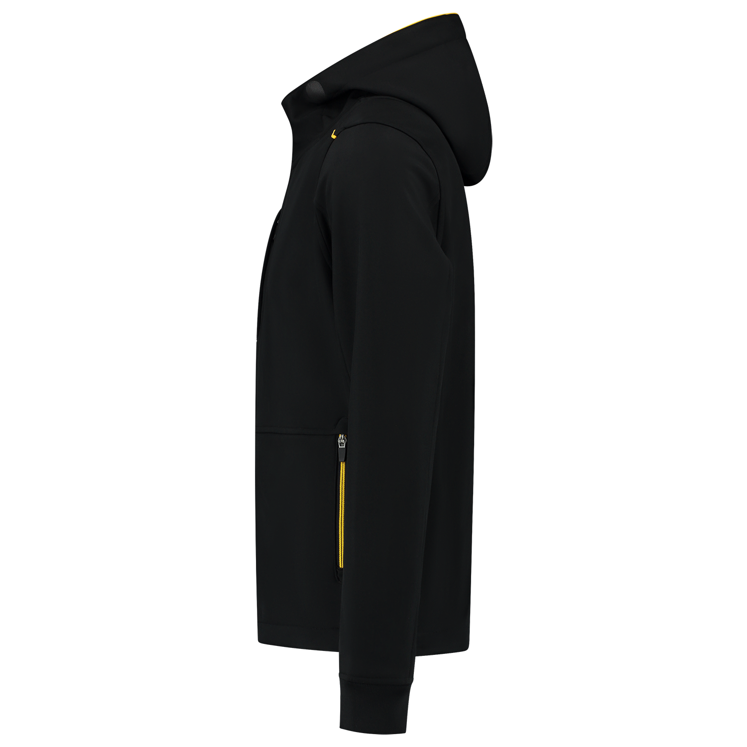 Tricorp Workwear Accent Jassen 402705 Softshell Capuchon zwart-geel(blackyellow)