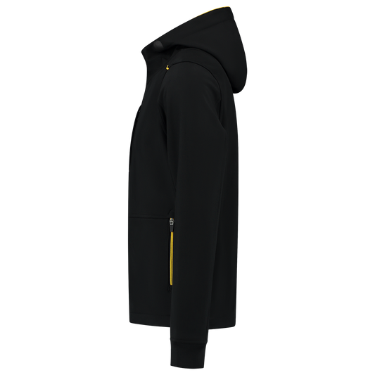 Tricorp Workwear Accent Jassen 402705 Softshell Capuchon zwart-geel(blackyellow)