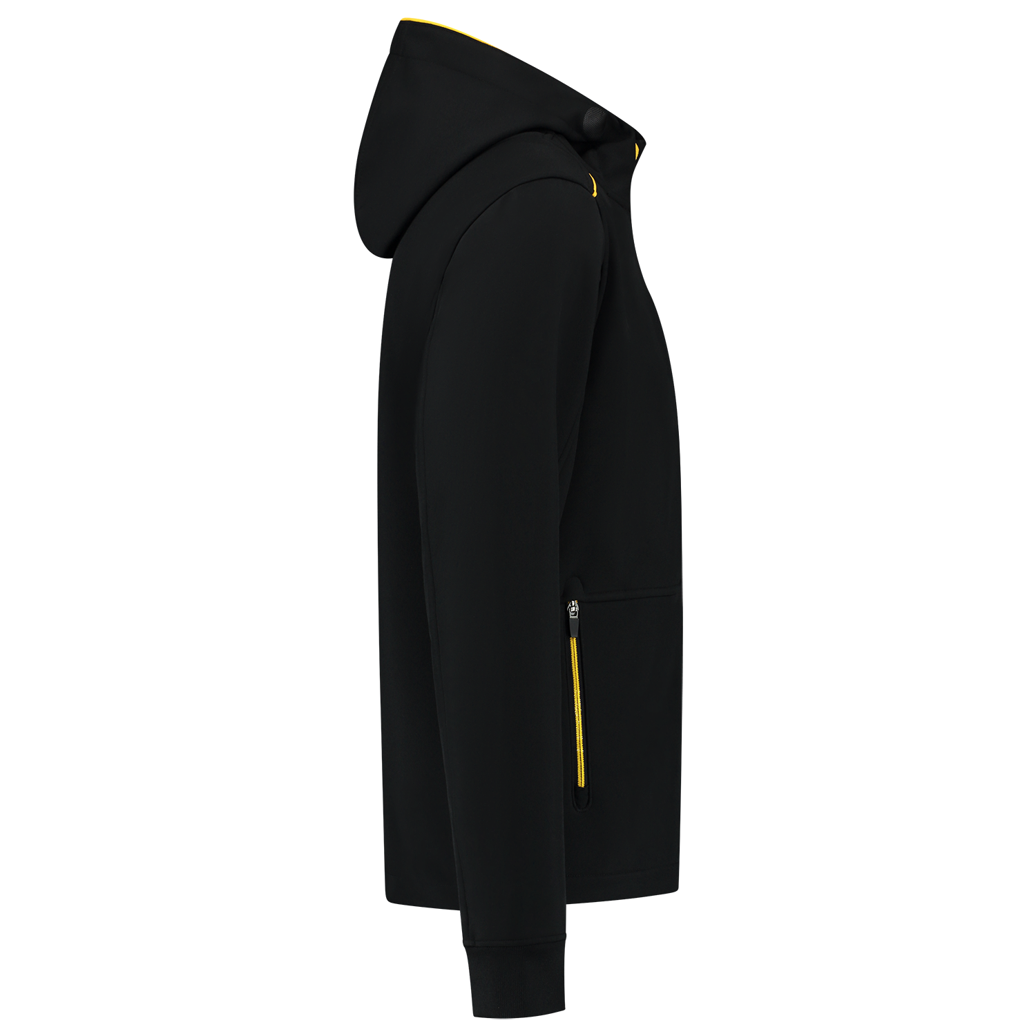 Tricorp Workwear Accent Jassen 402705 Softshell Capuchon zwart-geel(blackyellow)