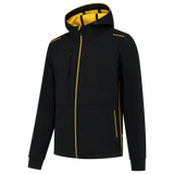 Tricorp Workwear Accent Jassen 402705 Softshell Capuchon zwart-geel(blackyellow)
