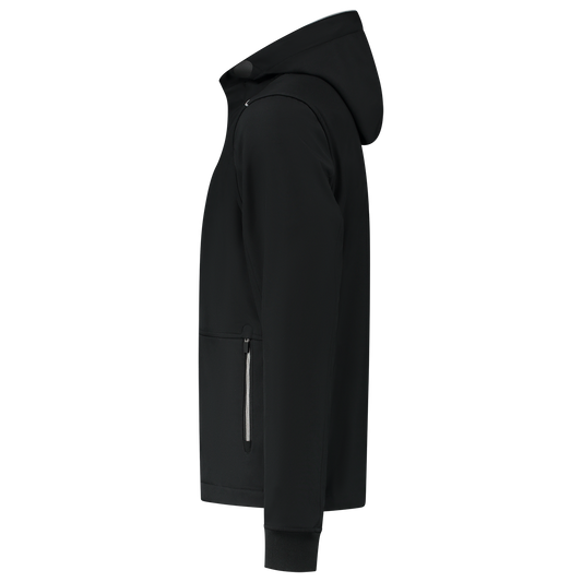 Tricorp Accent Jassen 402705 softshell capuchon winddicht bicolor unisex zwart-grijs(blackgrey)