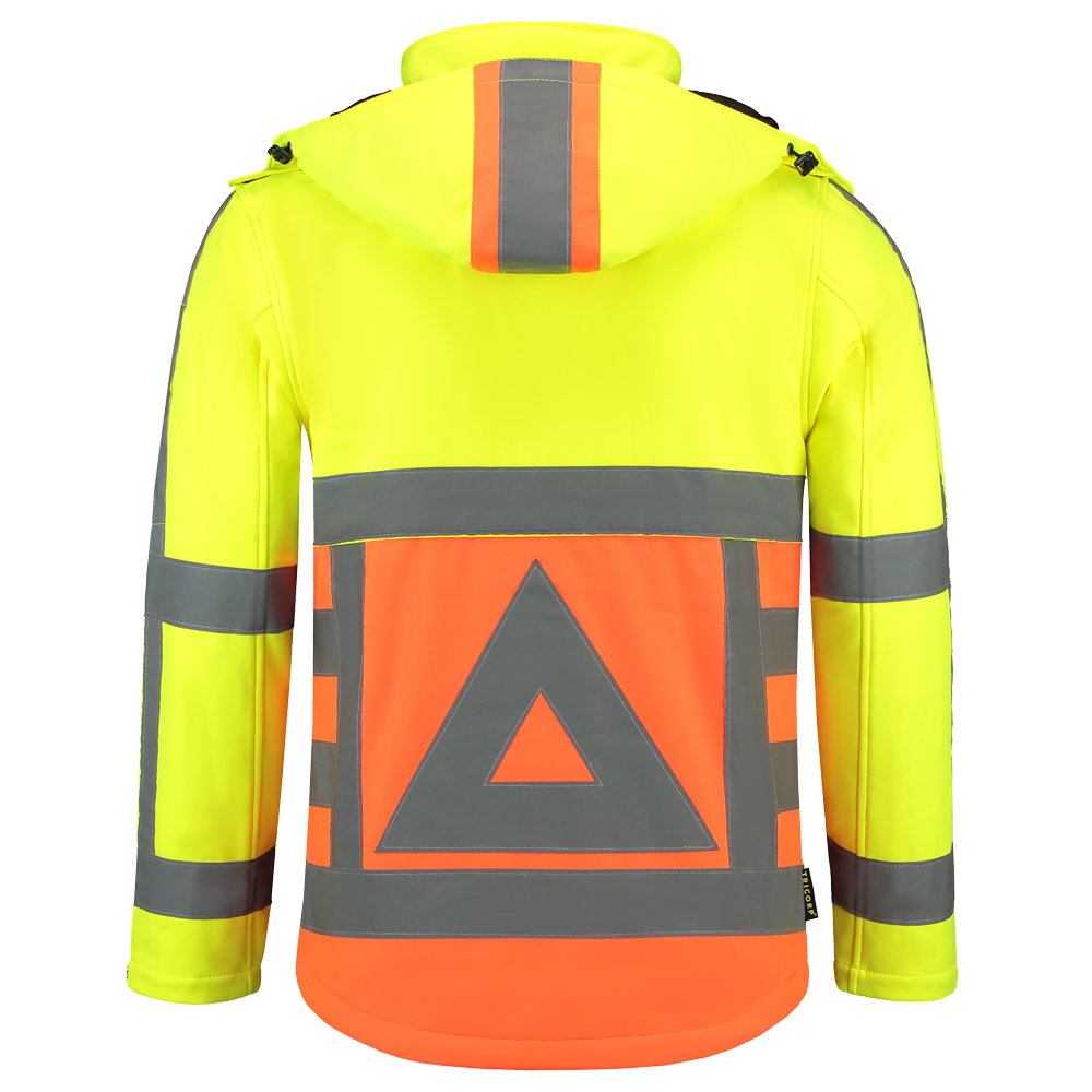Tricorp Safety Jassen 403002-Softshell-VR fluo oranje-fluo geel(orangeyellow)