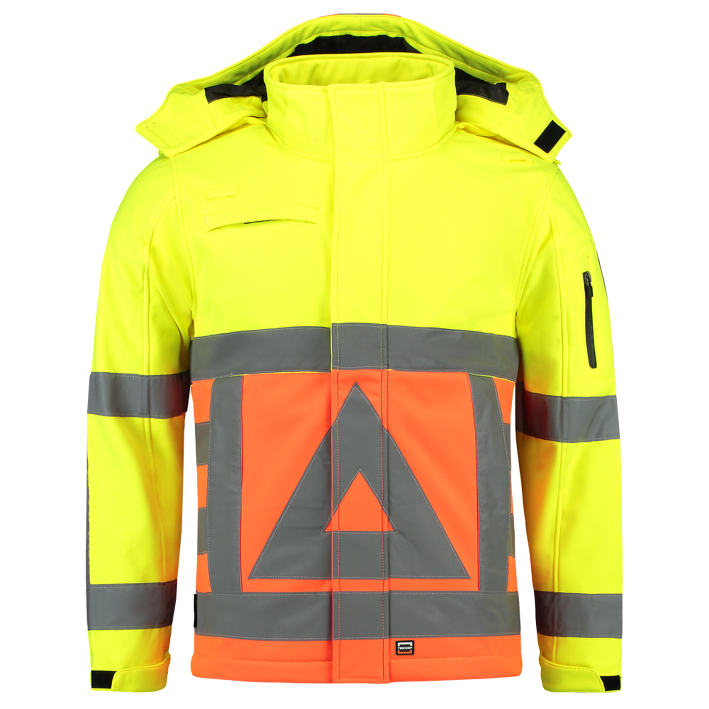 Tricorp Safety Jassen 403002-Softshell-VR fluo oranje-fluo geel(orangeyellow)