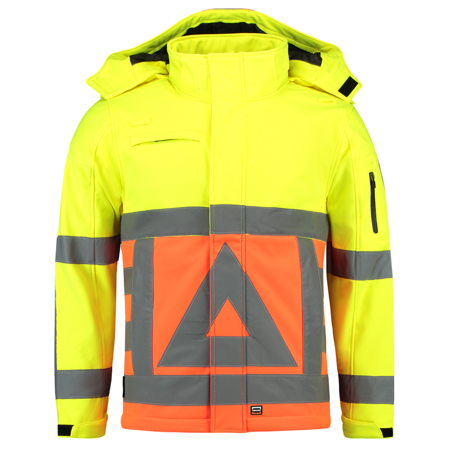 Tricorp Safety Jassen 403002-Softshell-VR fluo oranje-fluo geel(orangeyellow)