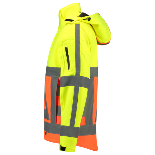 Tricorp Safety Jassen 403002-Softshell-VR fluo oranje-fluo geel(orangeyellow)