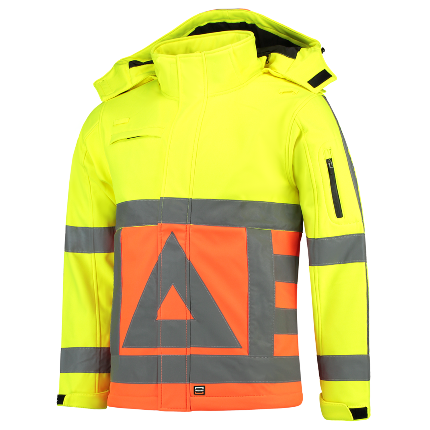 Tricorp Safety Safety Jassen 403002-Softshell-VR fluo oranje-fluo geel(orangeyellow)