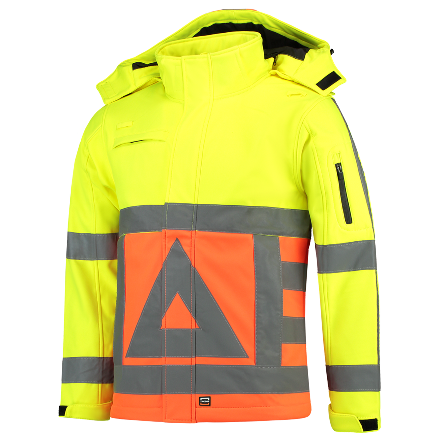 Tricorp Safety Jassen 403002-Softshell-VR fluo oranje-fluo geel(orangeyellow)