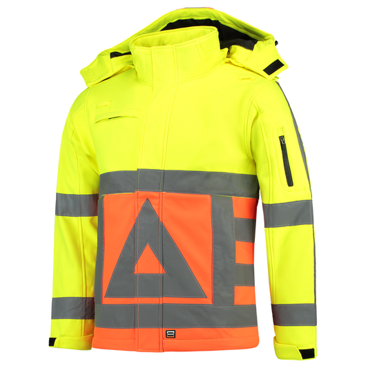 Tricorp Safety Jassen 403002-Softshell-VR fluo oranje-fluo geel(orangeyellow)