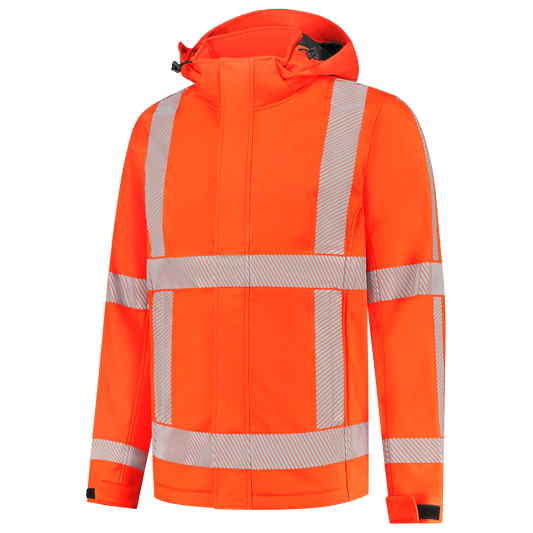 Tricorp Safety RWS Revisible Jassen 403701 softshell RWS unisex HiVis winddicht waterafstotend fluo oranje(fluororange)