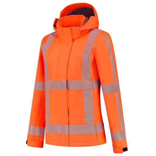 Tricorp Revisible Jassen 403702 softshell RWS dames HiVis winddicht waterafstotend fluo oranje(fluororange)