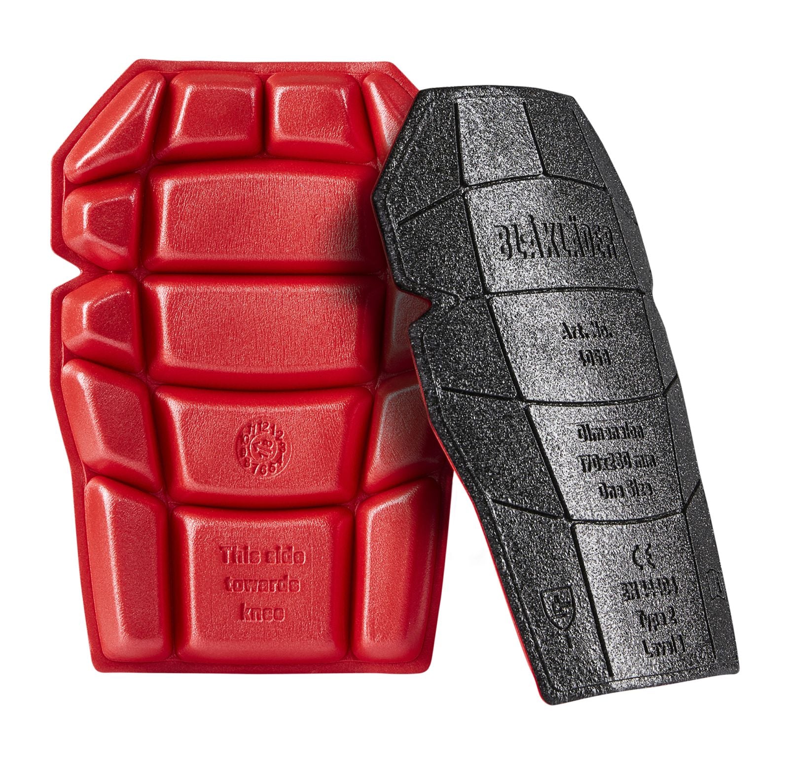 Blaklader Kniebeschermers 40581203 zwart-rood(9956)