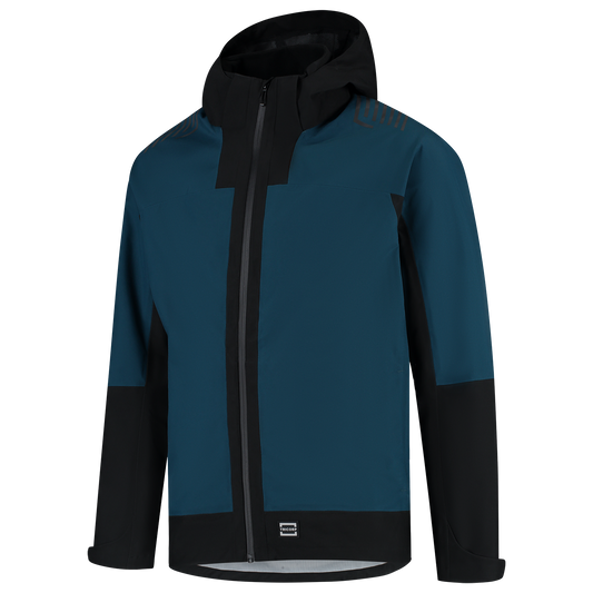 Tricorp Workwear Unicolor Redefined Regenjas 406102 Techshell teal-zwart(tealblack)