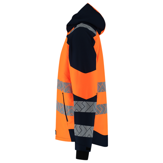 Tricorp Workwear High Vis Redefined Winterjas 406107 Ripstop HiVis fluo oranje-inktblauw(fluororangeink)