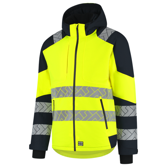 Tricorp Workwear High Vis Redefined Winterjas 406107 Ripstop HiVis fluo geel-inktblauw(fluoryellowink)