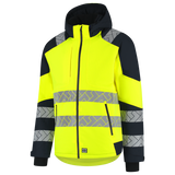 Tricorp Workwear High Vis Redefined Winterjas 406107 Ripstop HiVis fluo geel-inktblauw(fluoryellowink)