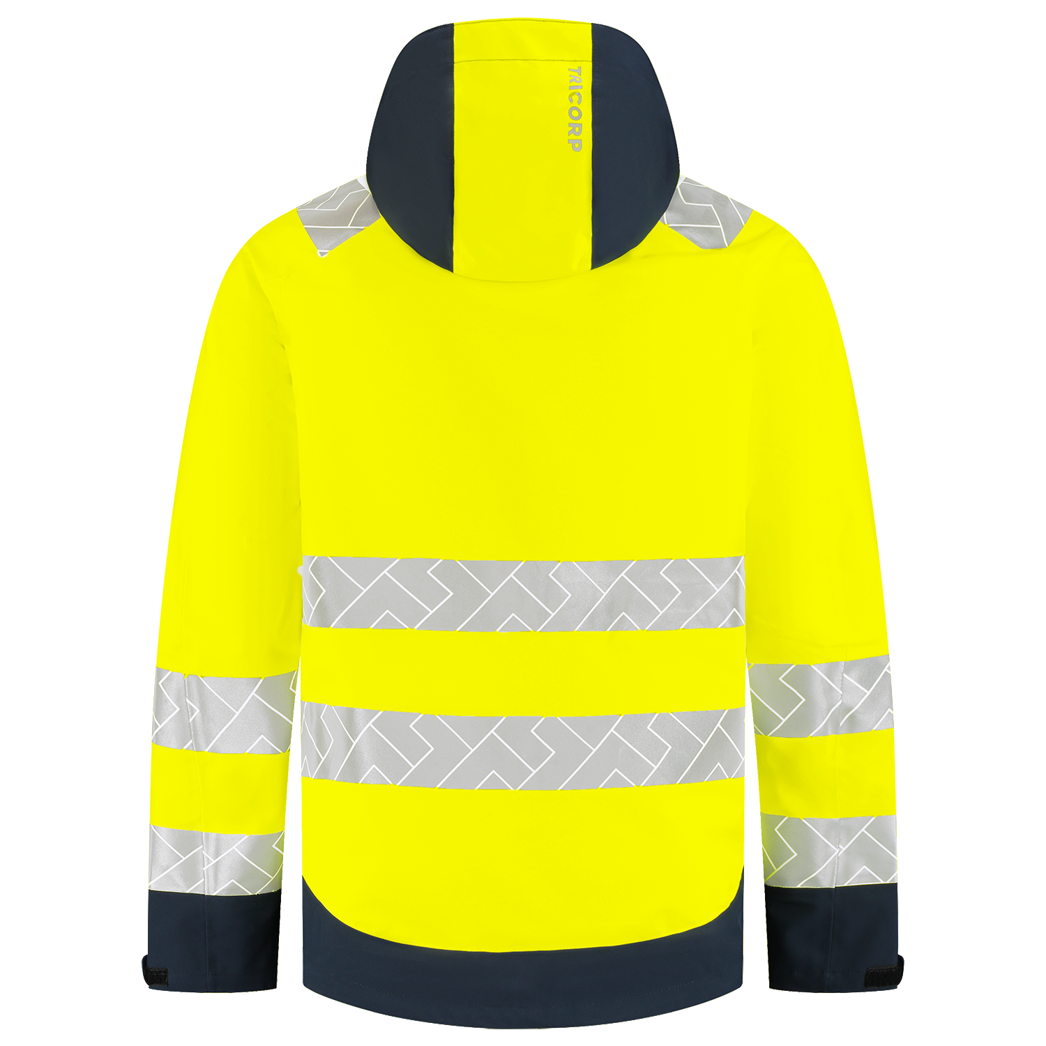 Tricorp Workwear High Vis Redefined Regenjas 406108 Techshell HiVis fluo geel-inktblauw(fluoryellowink)