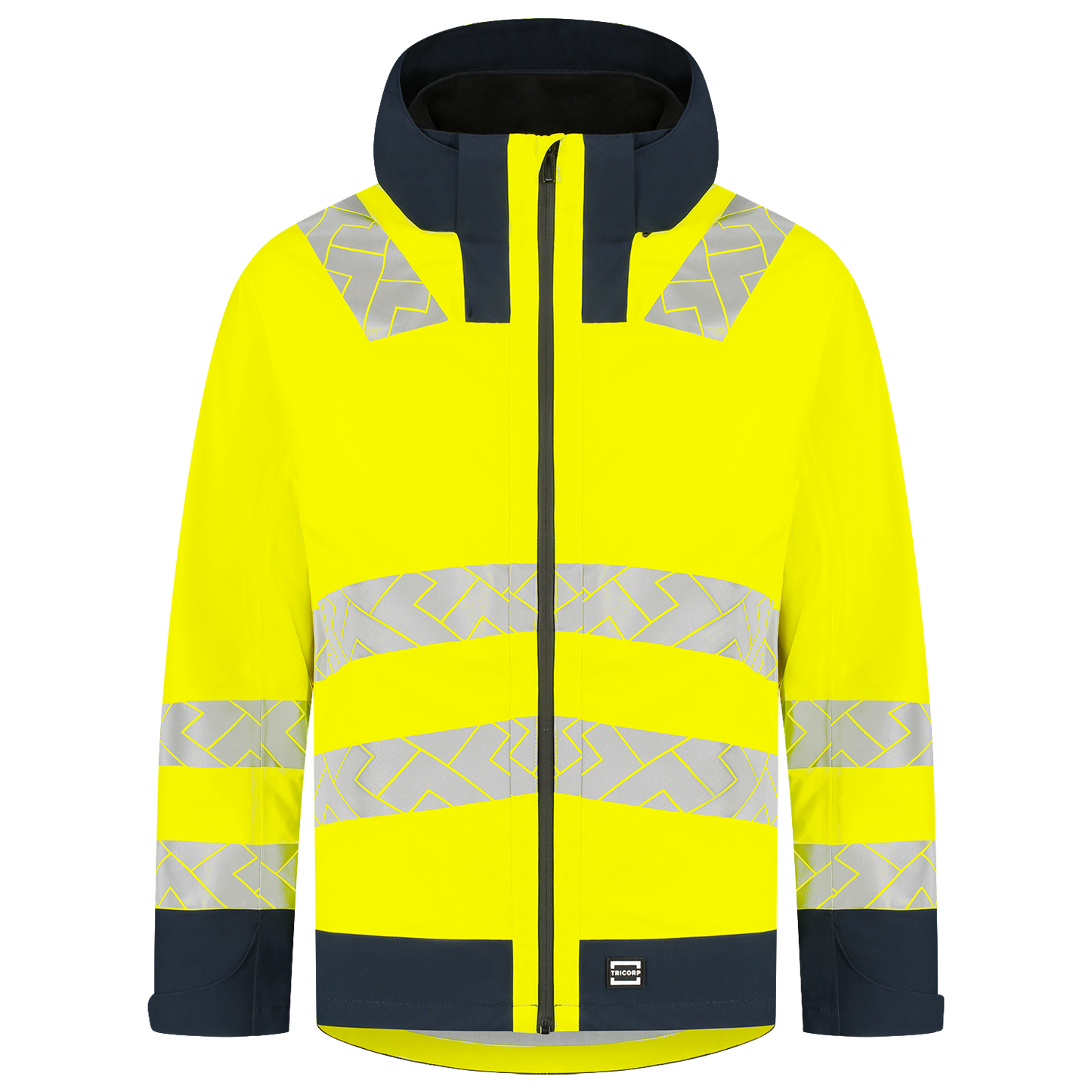 Tricorp Workwear High Vis Redefined Regenjas 406108 Techshell HiVis fluo geel-inktblauw(fluoryellowink)