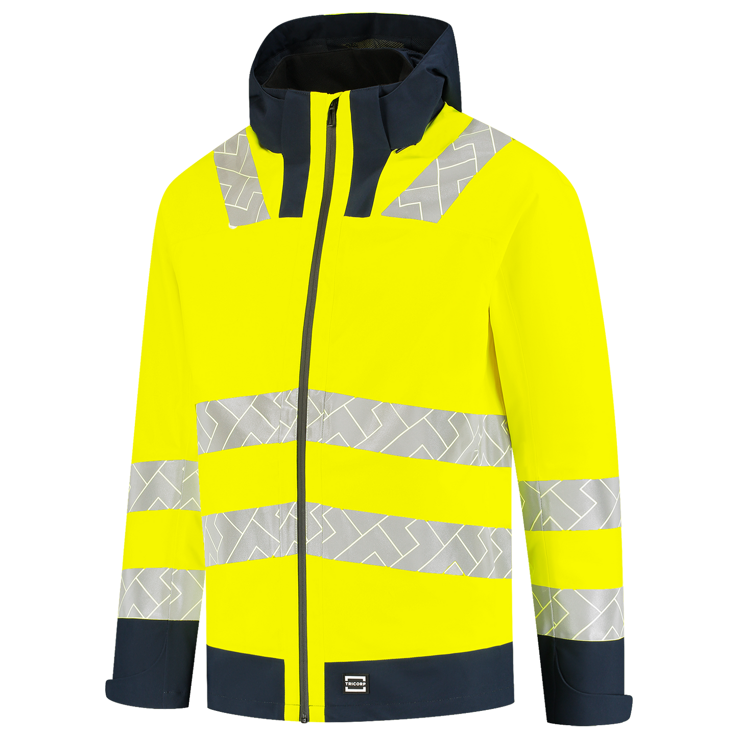 Tricorp Workwear High Vis Redefined Regenjas 406108 Techshell HiVis fluo geel-inktblauw(fluoryellowink)