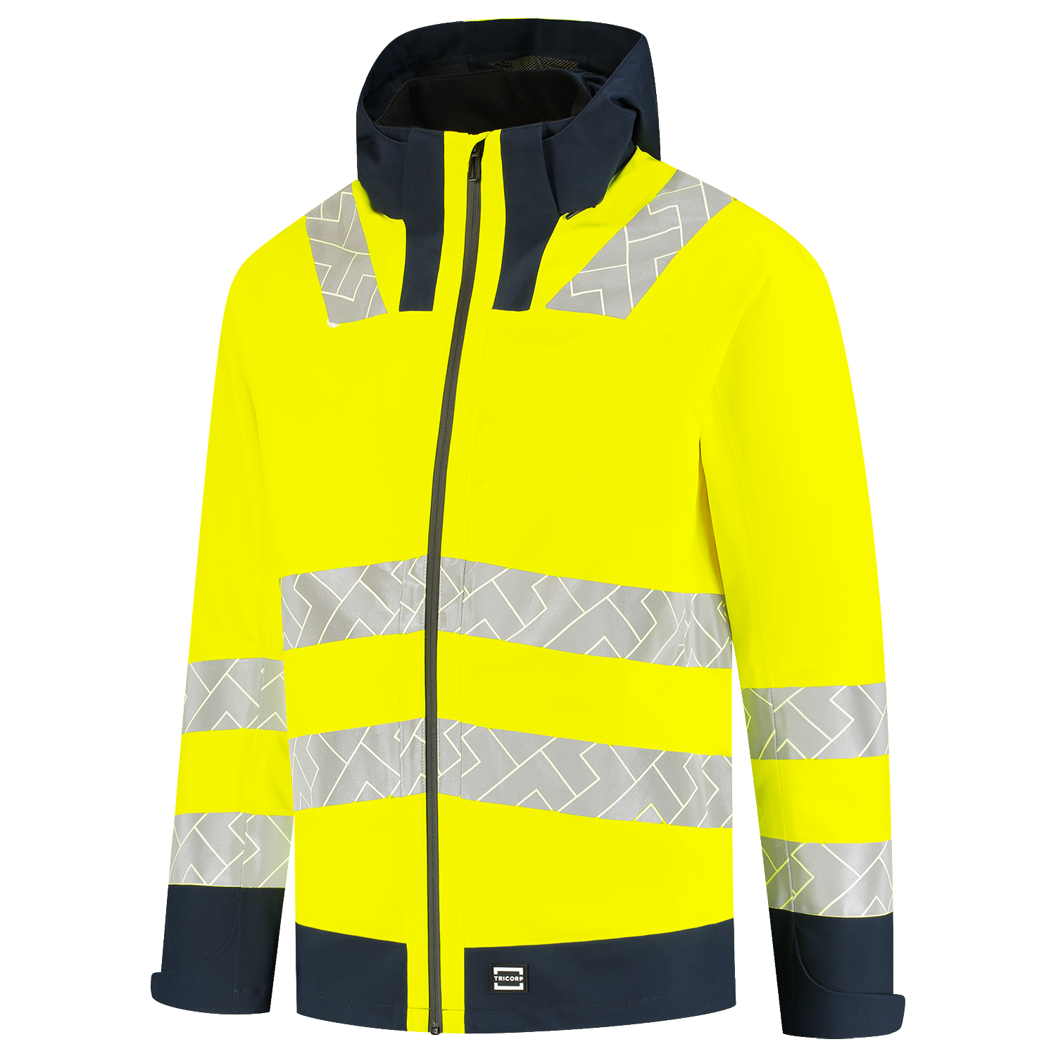 Tricorp Workwear High Vis Redefined Regenjas 406108 Techshell HiVis fluo geel-inktblauw(fluoryellowink)