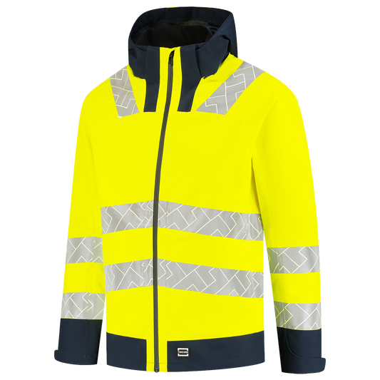 Tricorp Workwear High Vis Redefined Regenjas 406108 Techshell HiVis fluo geel-inktblauw(fluoryellowink)
