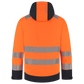 Tricorp Workwear High Vis Redefined Regenjas 406108 Techshell HiVis fluo oranje-inktblauw(fluororangeink)