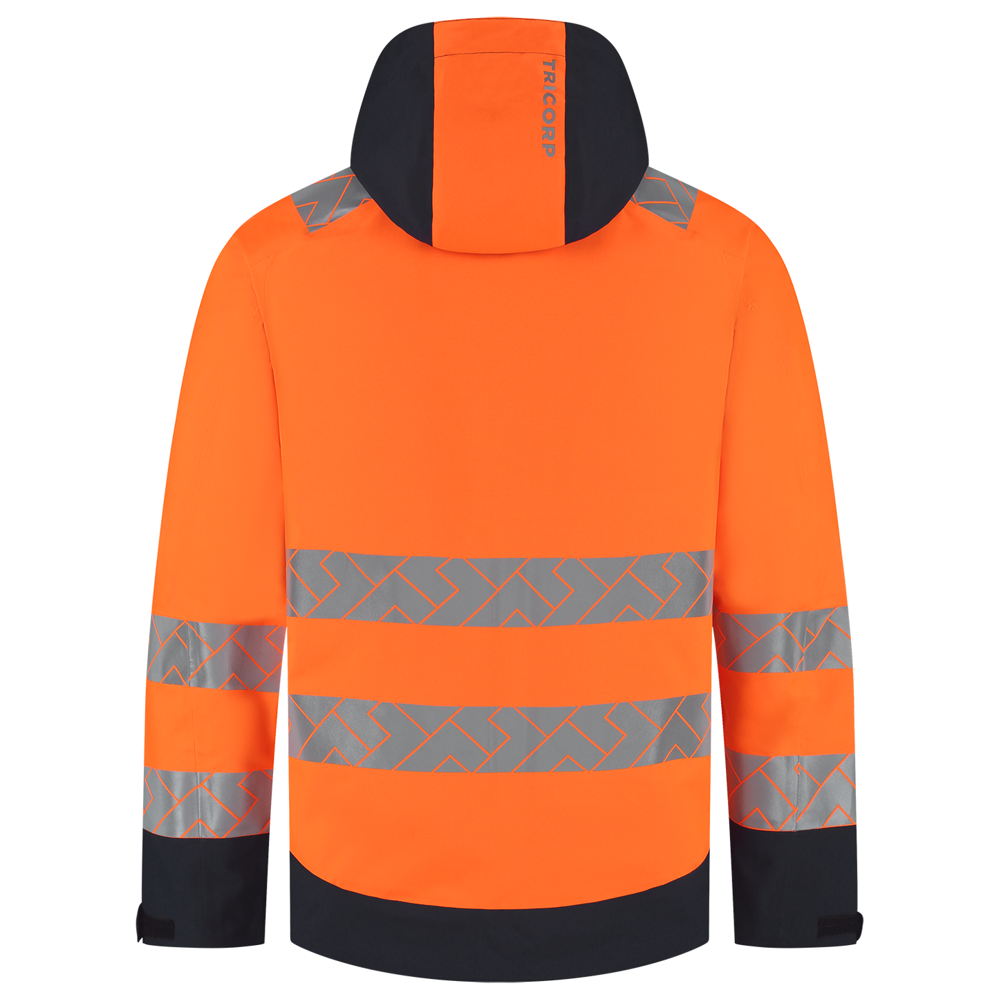 Tricorp Workwear High Vis Redefined Regenjas 406108 Techshell HiVis fluo oranje-inktblauw(fluororangeink)