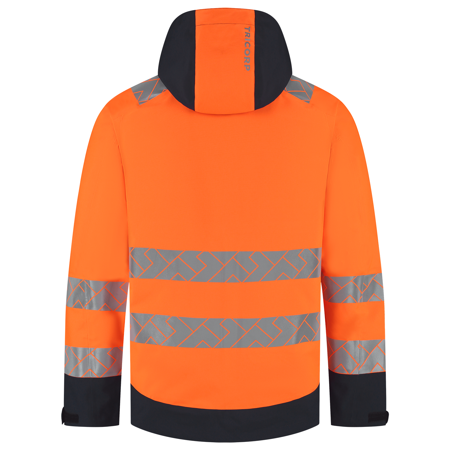 Tricorp Workwear High Vis Redefined Regenjas 406108 Techshell HiVis fluo oranje-inktblauw(fluororangeink)