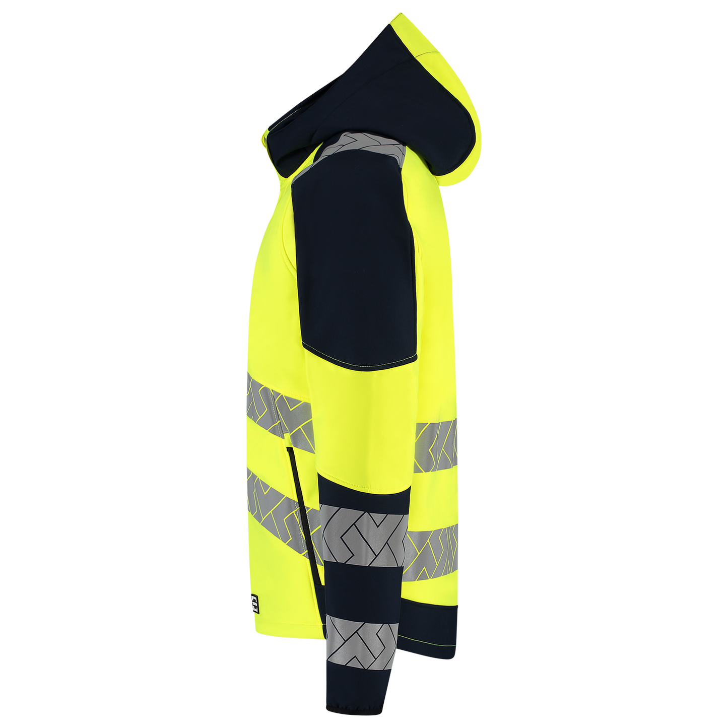 Tricorp Workwear High Vis Redefined Jassen 406109 Softshell Capuchon HiVis fluo geel-inktblauw(fluoryellowink)