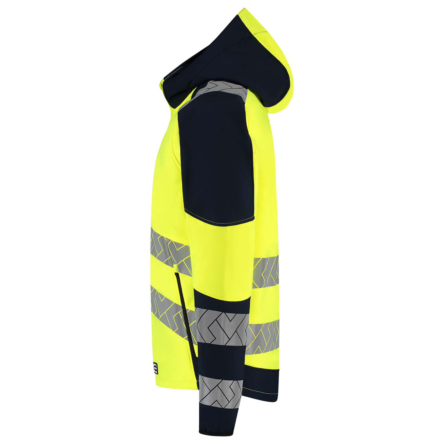 Tricorp Workwear High Vis Redefined Jassen 406109 Softshell Capuchon HiVis fluo geel-inktblauw(fluoryellowink)
