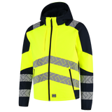 Tricorp Workwear High Vis Redefined Jassen 406109 Softshell Capuchon HiVis fluo geel-inktblauw(fluoryellowink)