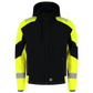 Tricorp Workwear Reflective Redefined Jassen 406111 Softshell Capuchon HiVis zwart-fluo geel(blackfluoryellow)