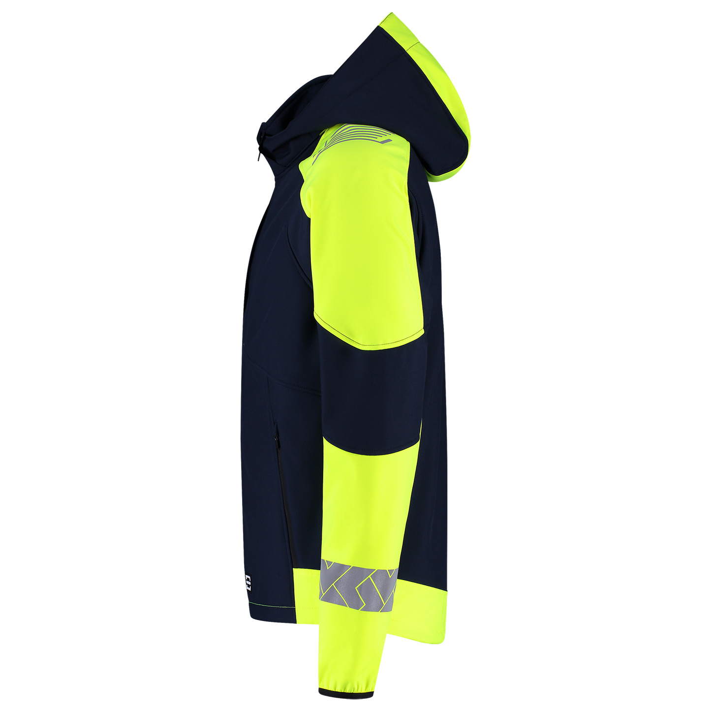 Tricorp Workwear Reflective Redefined Jassen 406111 Softshell Capuchon HiVis inktblauw-fluo geel(inkfluoryellow)