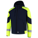 Tricorp Workwear Reflective Redefined Jassen 406111 Softshell Capuchon HiVis inktblauw-fluo geel(inkfluoryellow)