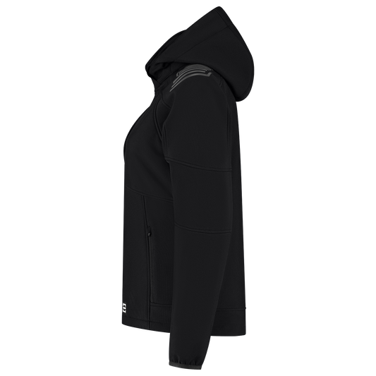 Tricorp Workwear Unicolor Redefined Jassen 406113 Softshell Capuchon Luxe Dames zwart(black)