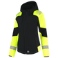 Tricorp Workwear Reflective Redefined Jassen 406115 Softshell Capuchon Dames HiVis zwart-fluo geel(blackfluoryellow)