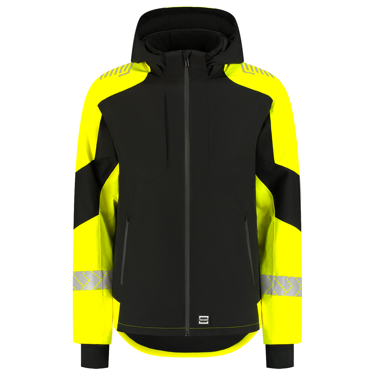 Tricorp Workwear Reflective Redefined Winterjas 406117 Ripstop zwart-fluo geel(blackfluoryellow)