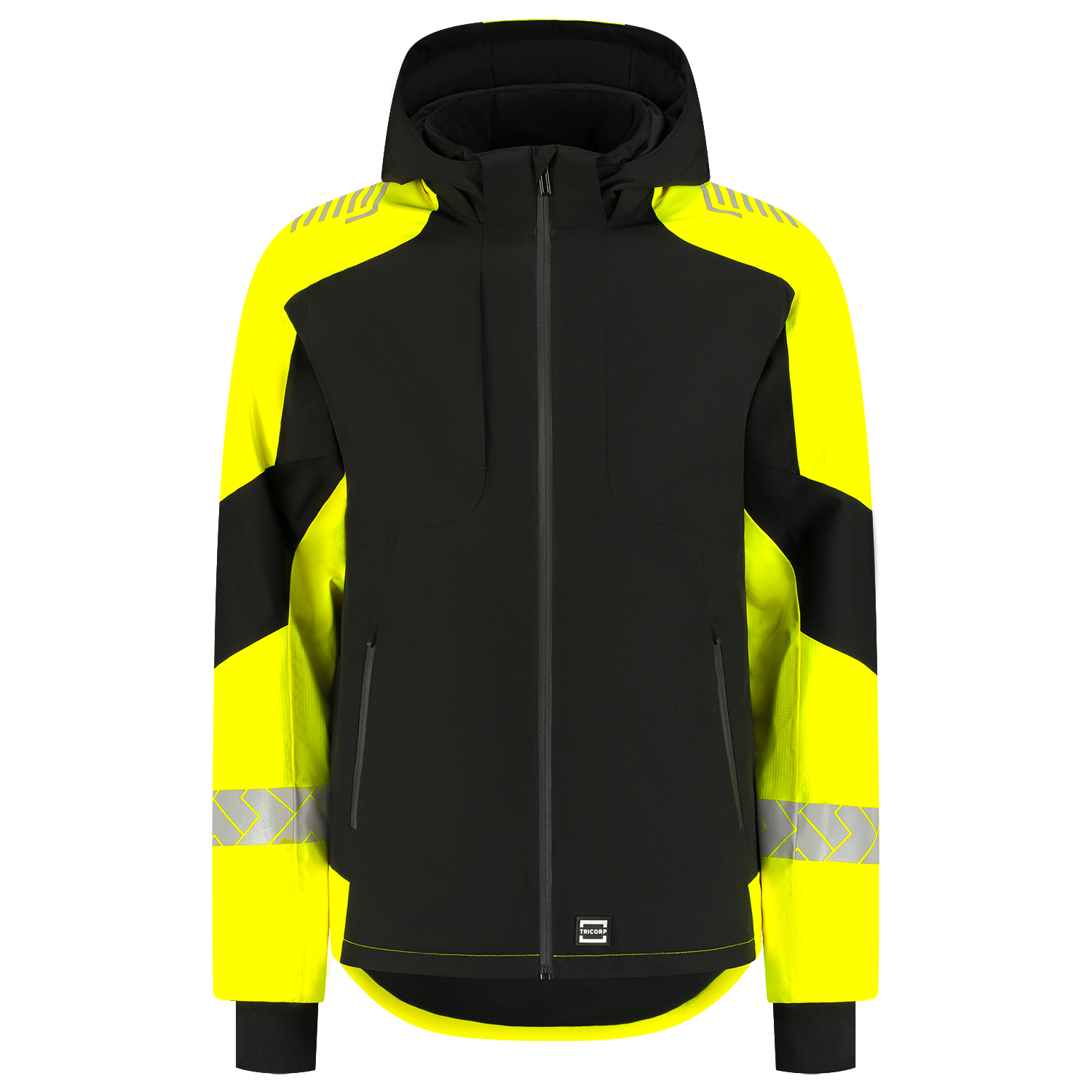 Tricorp Workwear Reflective Redefined Winterjas 406117 Ripstop zwart-fluo geel(blackfluoryellow)