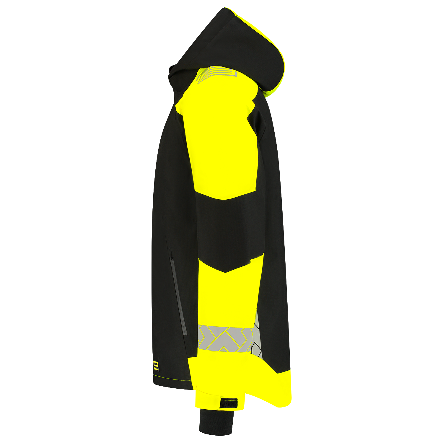 Tricorp Workwear Reflective Redefined Winterjas 406117 Ripstop zwart-fluo geel(blackfluoryellow)