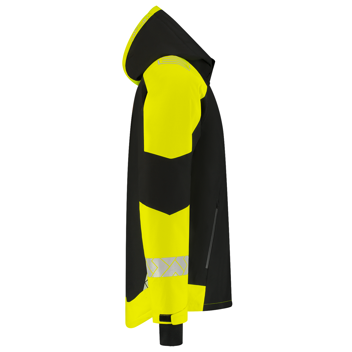 Tricorp Workwear Reflective Redefined Winterjas 406117 Ripstop zwart-fluo geel(blackfluoryellow)