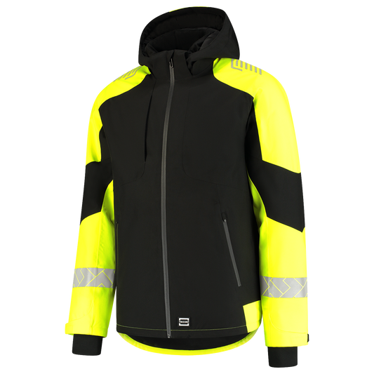 Tricorp Workwear Reflective Redefined Winterjas 406117 Ripstop zwart-fluo geel(blackfluoryellow)