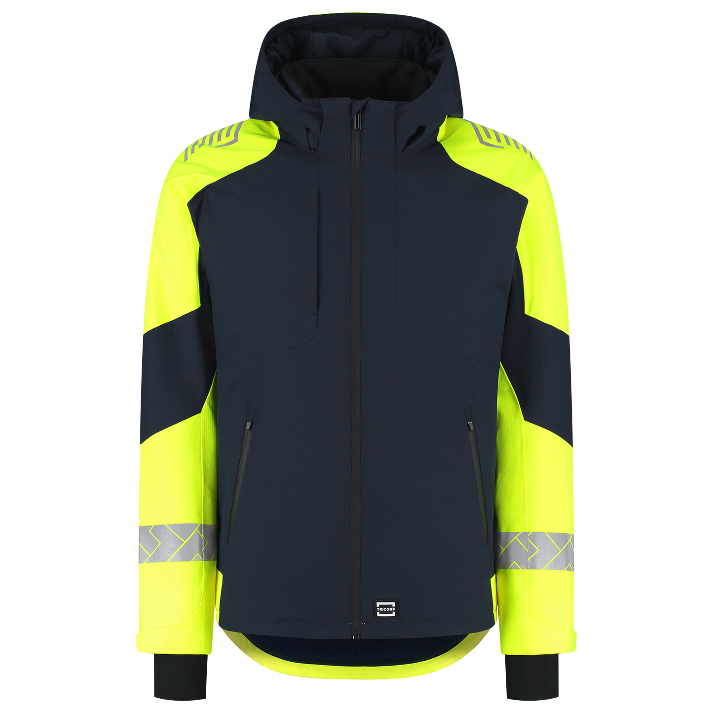 Tricorp Workwear Reflective Redefined Winterjas 406117 Ripstop inktblauw-fluo geel(inkfluoryellow)