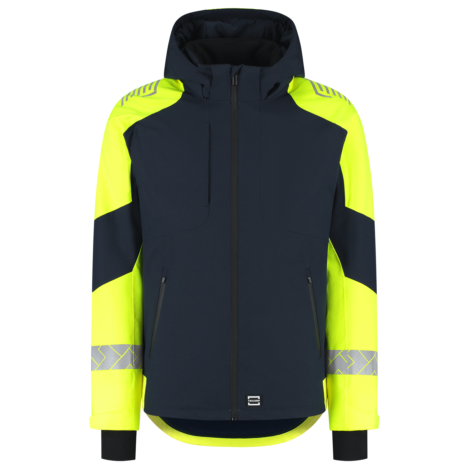 Tricorp Workwear Reflective Redefined Winterjas 406117 Ripstop inktblauw-fluo geel(inkfluoryellow)