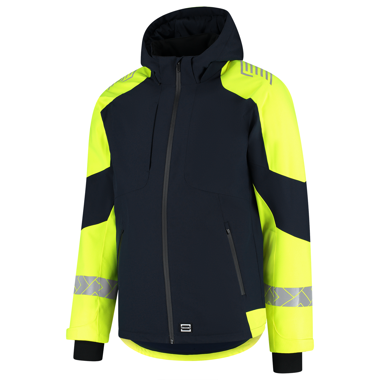 Tricorp Workwear Reflective Redefined Winterjas 406117 Ripstop inktblauw-fluo geel(inkfluoryellow)