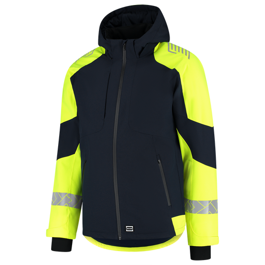Tricorp Workwear Reflective Redefined Winterjas 406117 Ripstop inktblauw-fluo geel(inkfluoryellow)