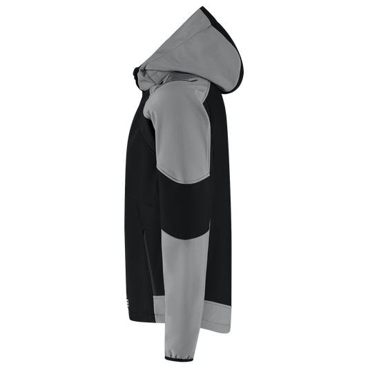Tricorp Workwear Bicolor Redefined Jassen 406118 Softshell Capuchon zwart-grijs(blackgrey)