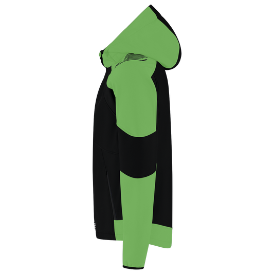 Tricorp Workwear Bicolor Redefined Jassen 406118 Softshell Capuchon zwart-limoengroen(blacklime)