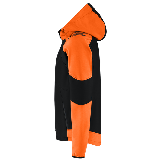 Tricorp Workwear Bicolor Redefined Jassen 406118 Softshell Capuchon zwart-oranje(blackorange)