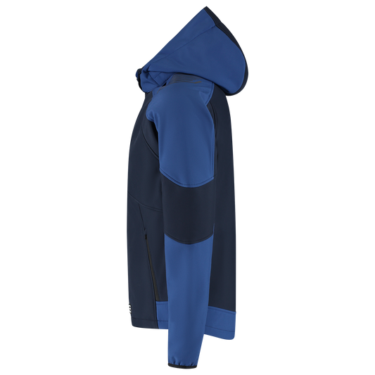 Tricorp Workwear Bicolor Redefined Jassen 406118 Softshell Capuchon inktblauw-koningsblauw(inkroyalblue)