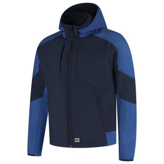 Tricorp Workwear Bicolor Redefined Jassen 406118 Softshell Capuchon inktblauw-koningsblauw(inkroyalblue)