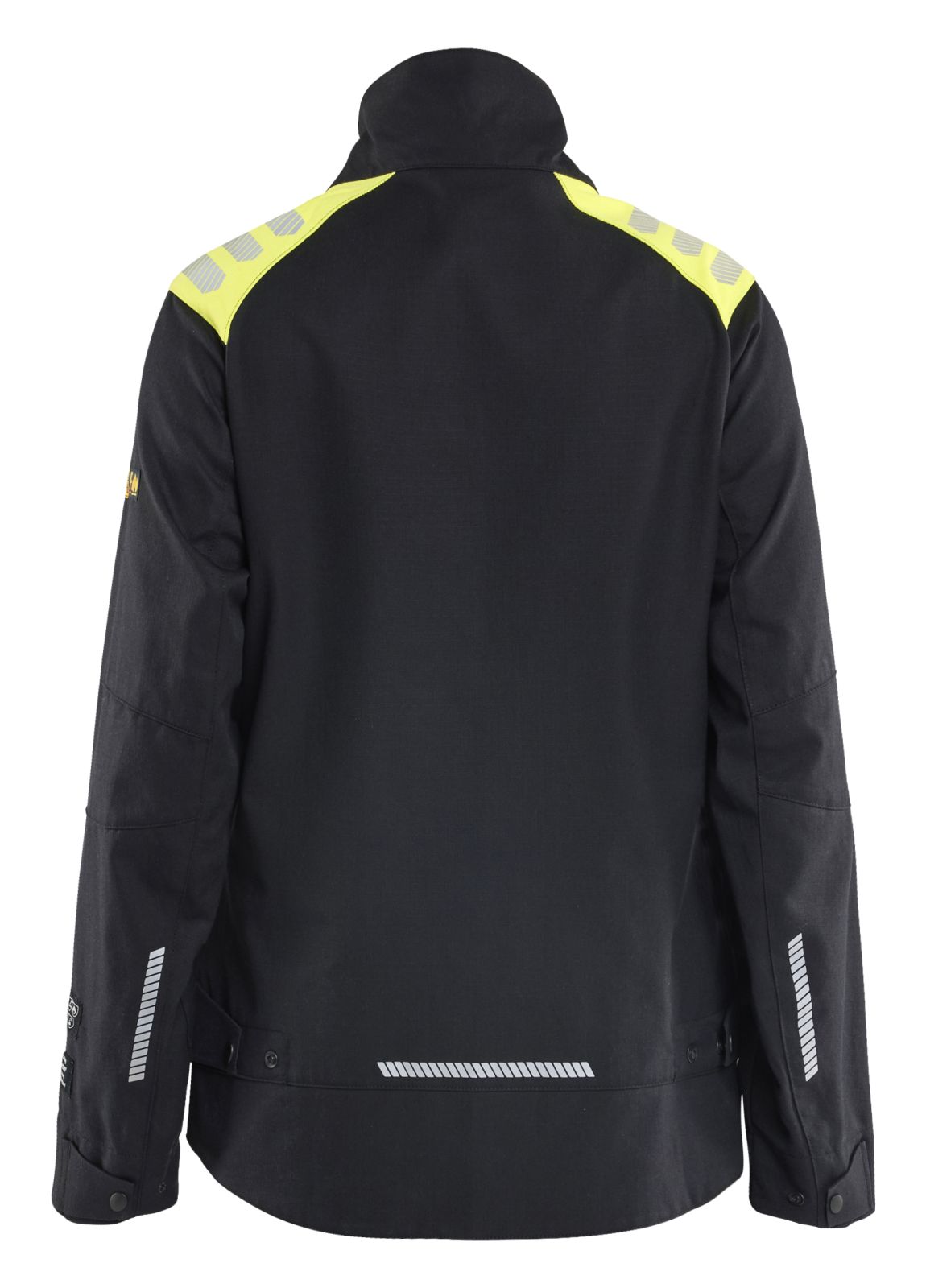Blaklader Vlamvertragend Multinorm Jack 40701512 Multinorm damesjack inherent vlamwerend antistatisch dames zwart-fluo geel(9933)
